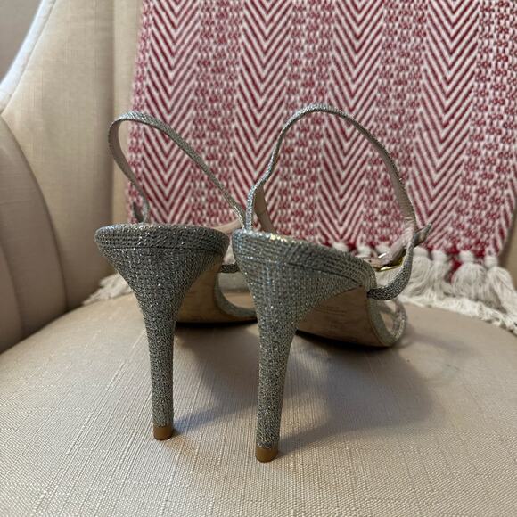 Stuart Weitzman Starla Metallic Sandals - Picture 5 of 7